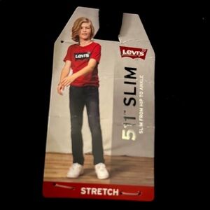 NWT Levi's Black Slim Fit Jeans with Stretch size 6